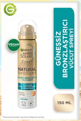 Garnier Ambre Solaire Natural Bronzer Güneşsiz Bronzlaştırıcı Sprey 150 ml - 2