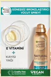 Garnier Ambre Solaire Natural Bronzer Güneşsiz Bronzlaştırıcı Sprey 150 ml - 4
