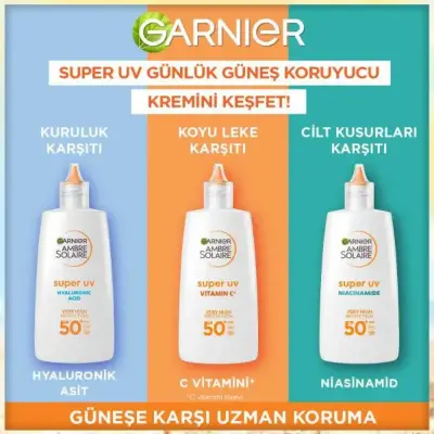 Garnier Ambre Solaire Super UV C Vitamini Fluid Krem SPF50+ 40 ml - 8