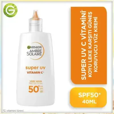 Garnier Ambre Solaire Super UV C Vitamini Fluid Krem SPF50+ 40 ml - Garnier