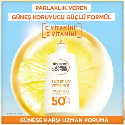 Garnier Ambre Solaire Super UV C Vitamini Fluid Krem SPF50+ 40 ml - 7