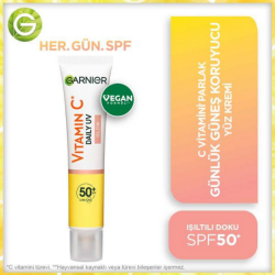 Garnier C Vitamini Parlak Günlük Güneş Koruyucu Yüz Kremi Işıltılı Doku SPF50+ 40 ml - 3