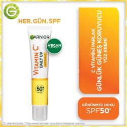 Garnier C Vitamini Parlak Günlük Güneş Koruyucu Yüz Kremi SPF50+ 40 ml - 3