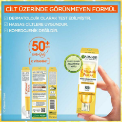Garnier C Vitamini Parlak Günlük Güneş Koruyucu Yüz Kremi SPF50+ 40 ml - 6