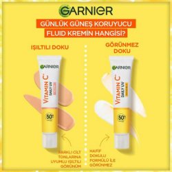 Garnier C Vitamini Parlak Günlük Güneş Koruyucu Yüz Kremi SPF50+ 40 ml - 8