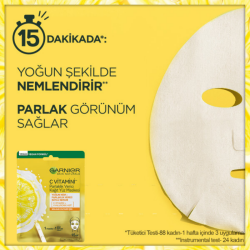 Garnier C Vitamini Parlaklık Verici Kağıt Yüz Maskesi 28 gr - 2