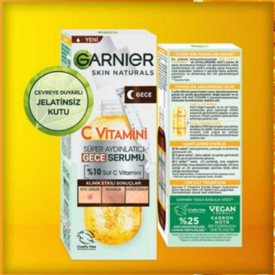 Garnier C Vitamini Süper Aydınlatıcı Gece Serumu 30 ml - 7