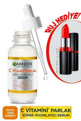 Garnier C Vitamini Süper Aydınlatıcı Serum 30 ml Maybelline New York Color Show 202 Ruj Hediye - 1