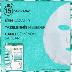 Garnier Hyaluronik Aloe Tazeleyici Kağıt Yüz Maskesi 28 gr - 3