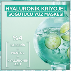 Garnier Hyaluronik Kriyojel Yorgunluk Karşıtı Soğutucu Yüz Maskesi 27 gr - 4