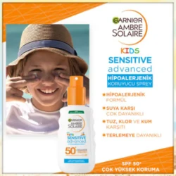 Garnier Kids Sensitive Advanced Spray Çocuk Hassas SPF 50 150 ml - 2