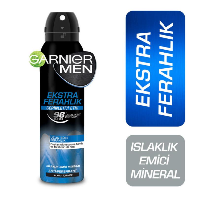 Garnier Men Ekstra Ferahlık Serinletici Etki Sprey Deodorant 150 ml - 1