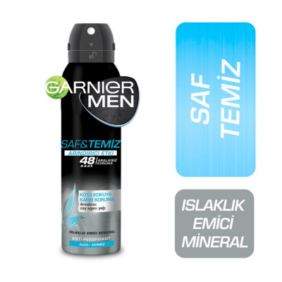 Garnier Men Saf ve Temiz Sprey Deodorant 150 ml - 1