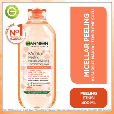 Garnier Micellar Peeling Kusursuz Makyaj Temizleme Suyu 400 ml - 7