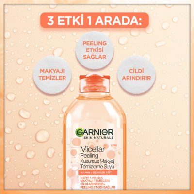 Garnier Micellar Peeling Kusursuz Makyaj Temizleme Suyu 400 ml - 8