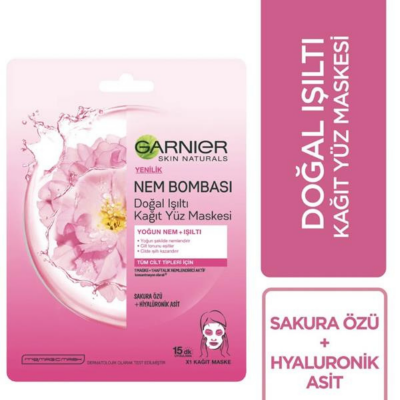 Garnier Nem Bombası Işıltı Verici Yüz Maskesi 28 gr - 1