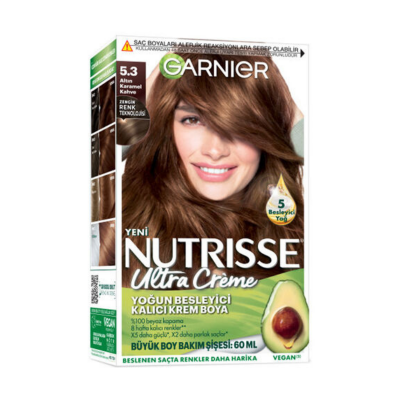 Garnier Nutrisse Ultra Cream 5.3 Altın Karamel Kahve Saç Boyası - 1