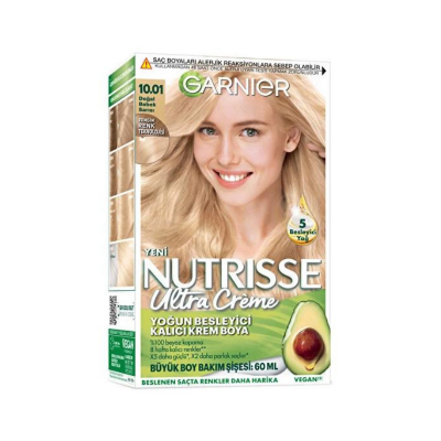 Garnier Nutrisse Ultra Creme 10.01 Doğal Bebek Sarısı Saç Boyası - 1