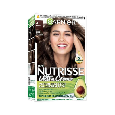 Garnier Nutrisse Ultra Creme 4 Kahve Saç Boyası - 1