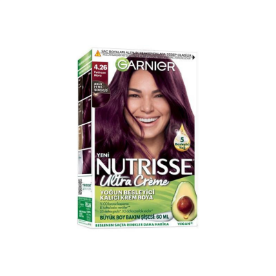 Garnier Nutrisse Ultra Creme 4.26 Patlıcan Moru Saç Boyası - 1