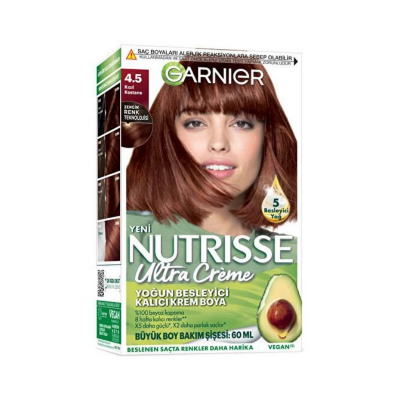 Garnier Nutrisse Ultra Creme 4.5 Kızıl Kestane Saç Boyası - 1