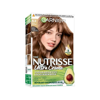 Garnier Nutrisse Ultra Creme 6.3 Altın Kumral Saç Boyası - 1