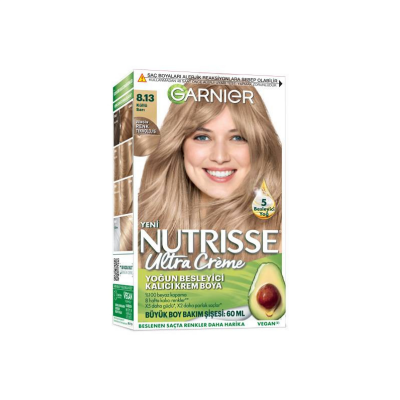 Garnier Nutrisse Ultra Creme 8.13 Küllü Sarı Saç Boyası - 1