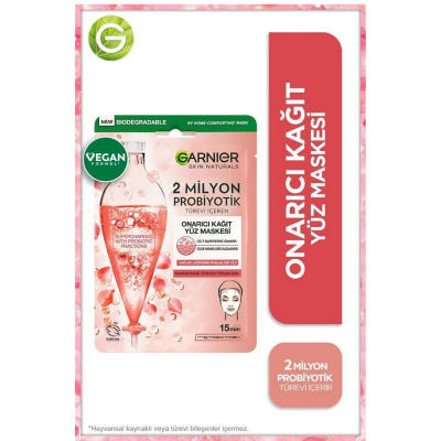 Garnier Probiyotik Onarıcı Kağıt Yüz Maskesi 22 gr - 1