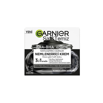 Garnier Saf&Temiz Kömür Matlaştırıcı Günlük Nemlendirici Krem 50 ml - 1