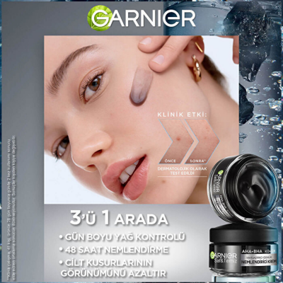 Garnier Saf&Temiz Kömür Matlaştırıcı Günlük Nemlendirici Krem 50 ml - 4