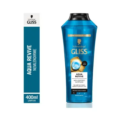 Gliss Aqua Revive Nemlendirici Şampuan 400 ml - 1