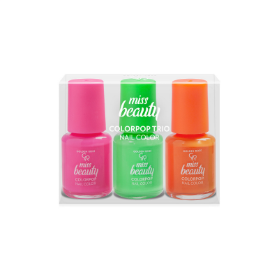 Golden Rose Miss Beauty Colorpop Trio Nail Colors-Oje Seti - 1