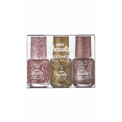 Golden Rose Miss Beauty Party Time Trio Nail Colors-Oje Seti - 1