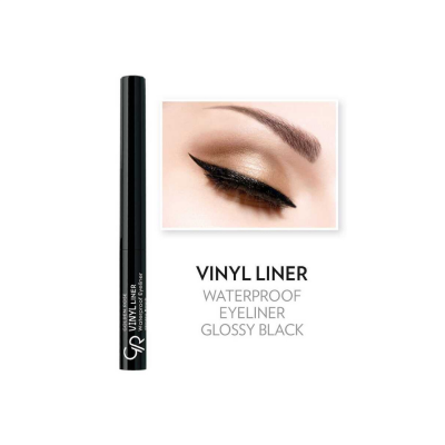 Golden Rose Vinyl Liner Waterproof Glossy Black - 4