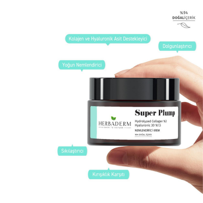 Herbaderm Super Plump-Nemlendirici Krem 50 ml - 1