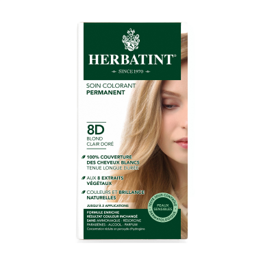 Herbatint Saç Boyası 8D Blond Clair Dore - Light Golden Blonde - 1