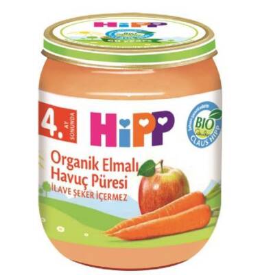 Hipp Organik Elmalı Havuç Püresi 125 gr - 1