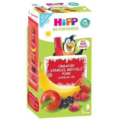 Hipp Organik Kırmızı Meyveli Dondur-Ye 5x30ml - 1