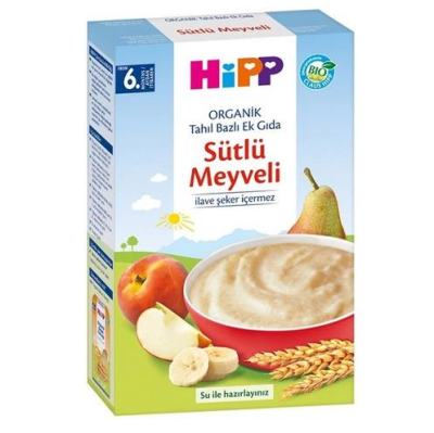 Hipp Organik Sütlü Meyveli Tahıl Bazlı Ek Gıda 250 gr - 1