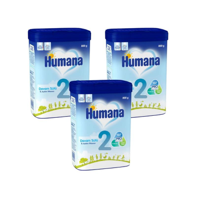 Humana 2 Devam Sütü 800 Gr 3 Adet - 1