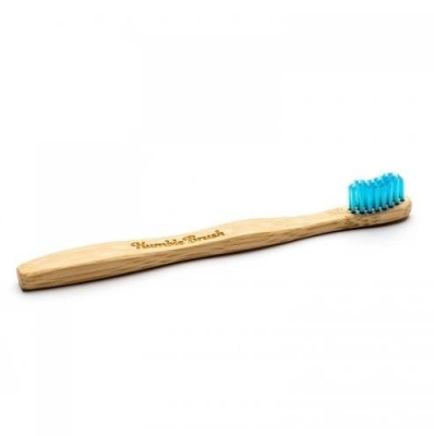 Humble Brush Doğal Yumuşak Çocuklar için Diş Fırçası - Mavi - 1