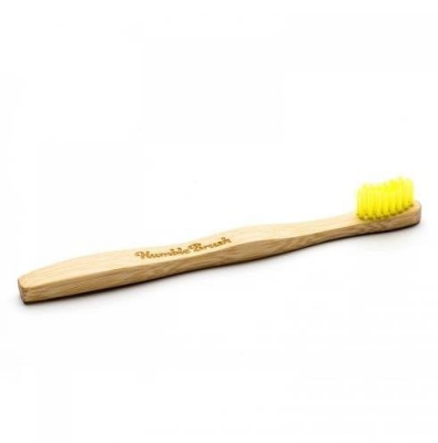 Humble Brush Doğal Yumuşak Çocuklar için Diş Fırçası - Sarı - 1