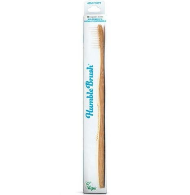 Humble Brush Doğal Yumuşak Yetişkin Diş Fırçası - Soft Beyaz - 1
