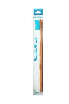 Humble Brush Doğal Yumuşak Yetişkin Diş Fırçası - Soft Mavi - 1
