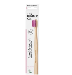 Humble Brush Ekolojik Bambu Hassas Diş Fırçası Yetişkinler İçin Pembe - 2