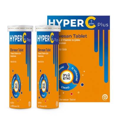 Hyper C Plus 3'lü Etki 20 Efervesan Tablet - 1