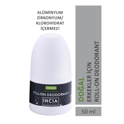 Incia Doğal Roll-On Deodorant 50 Ml - Erkekler için - 1