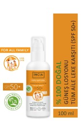 Incia Doğal Tüm Aile için Güneş Losyonu Spf50+ 100 ml - 2