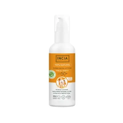 Incia Doğal Tüm Aile için Güneş Losyonu Spf50+ 100 ml - 1