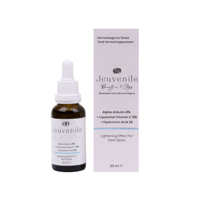 Jeuvenile Alpha Arbutin %2 + Liposomal Vitamin C %5 + Hyaluronic Acid %1 Leke Karşıtı Cilt Serumu 30 ml - 1